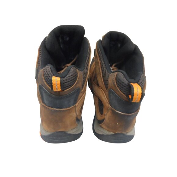 MERRELL Men's MOAB 2 VERTEX MID Waterproof Composite Toe Work Boot Brown 9.5W - Picture 3 of 9